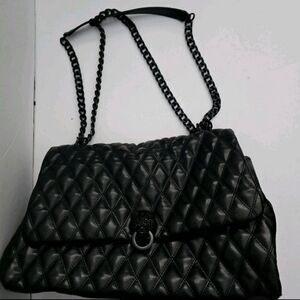 ALDO Black Quilted Chain Shoulder Bag